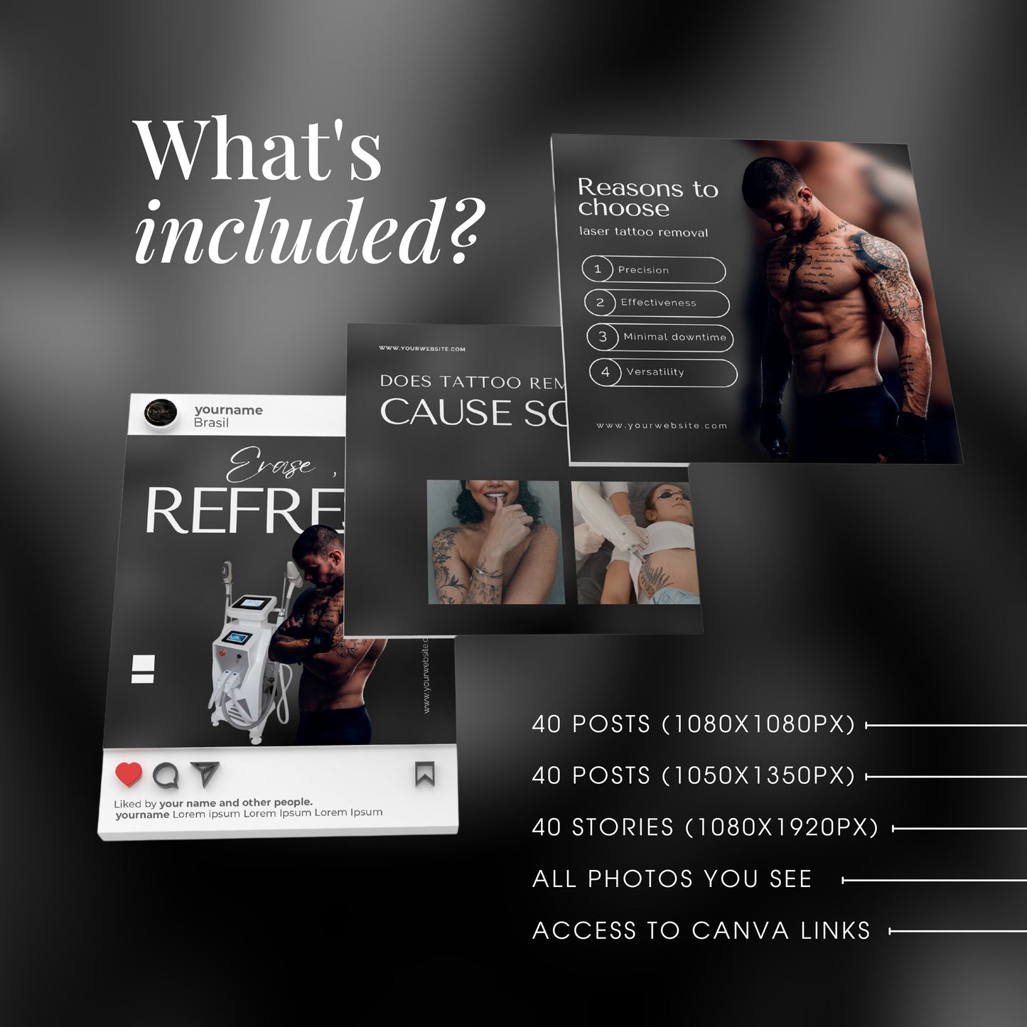 Laser Tattoo Removal Instagram Template