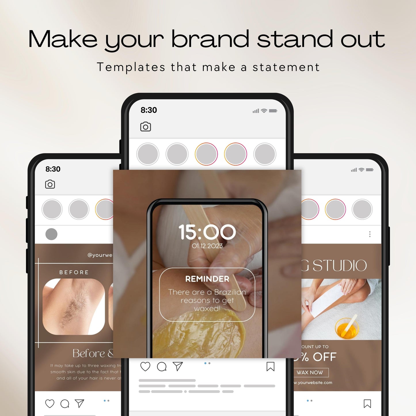120 modèles Instagram d’épilation à la cire brune