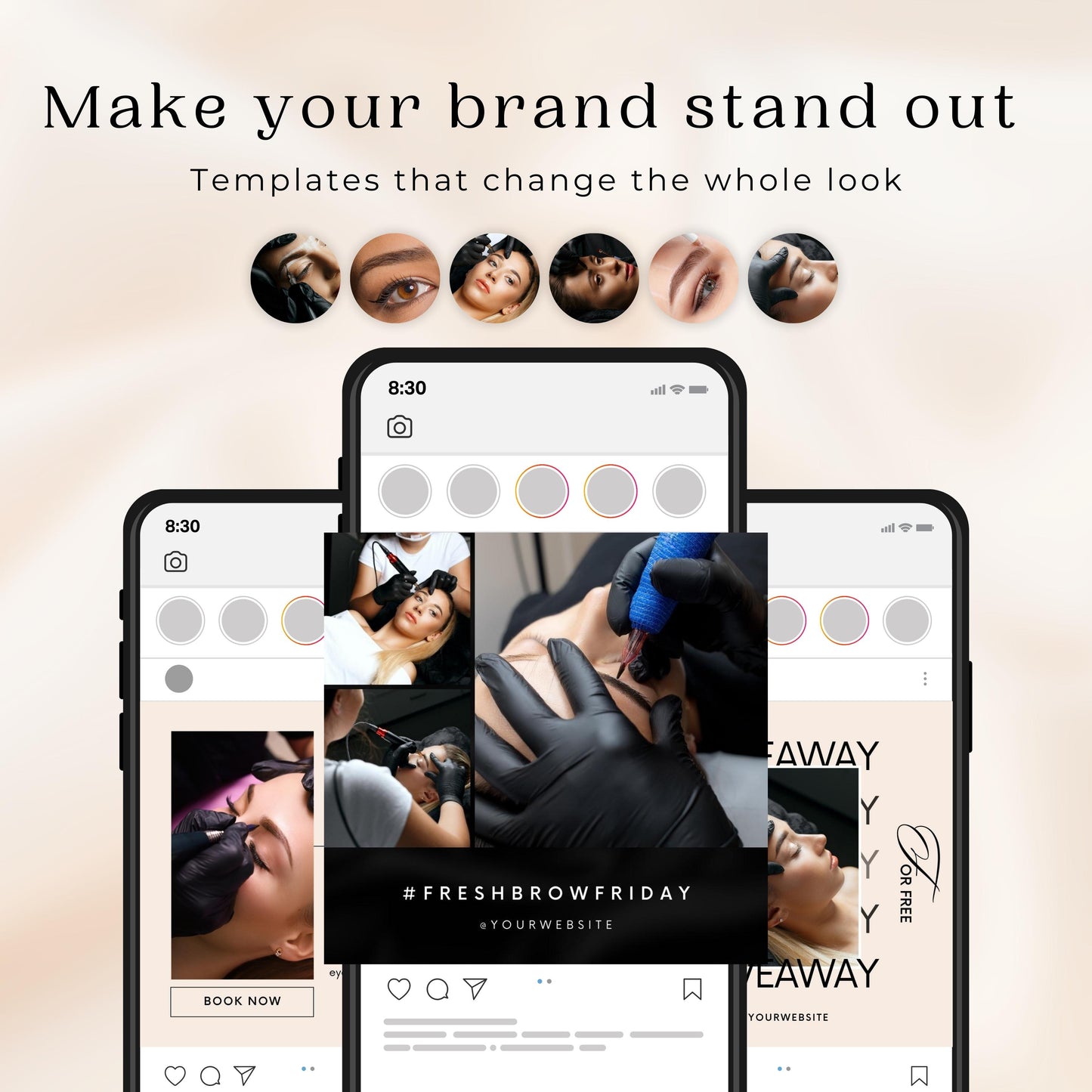 110 Eyebrow Tattoo Instagram Templates