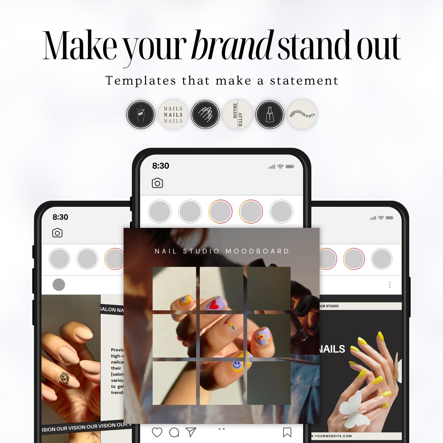 Nail Technician Instagram Templates