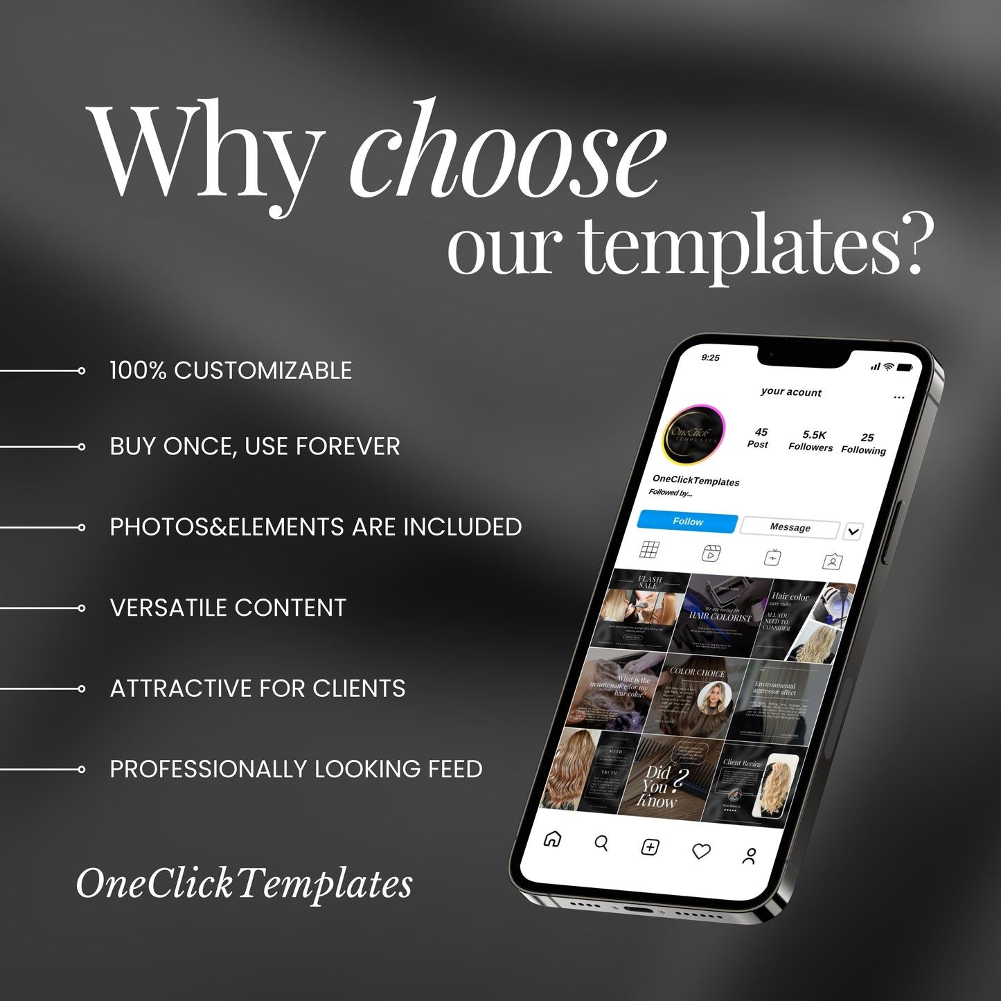 Hair Colorist Instagram Templates