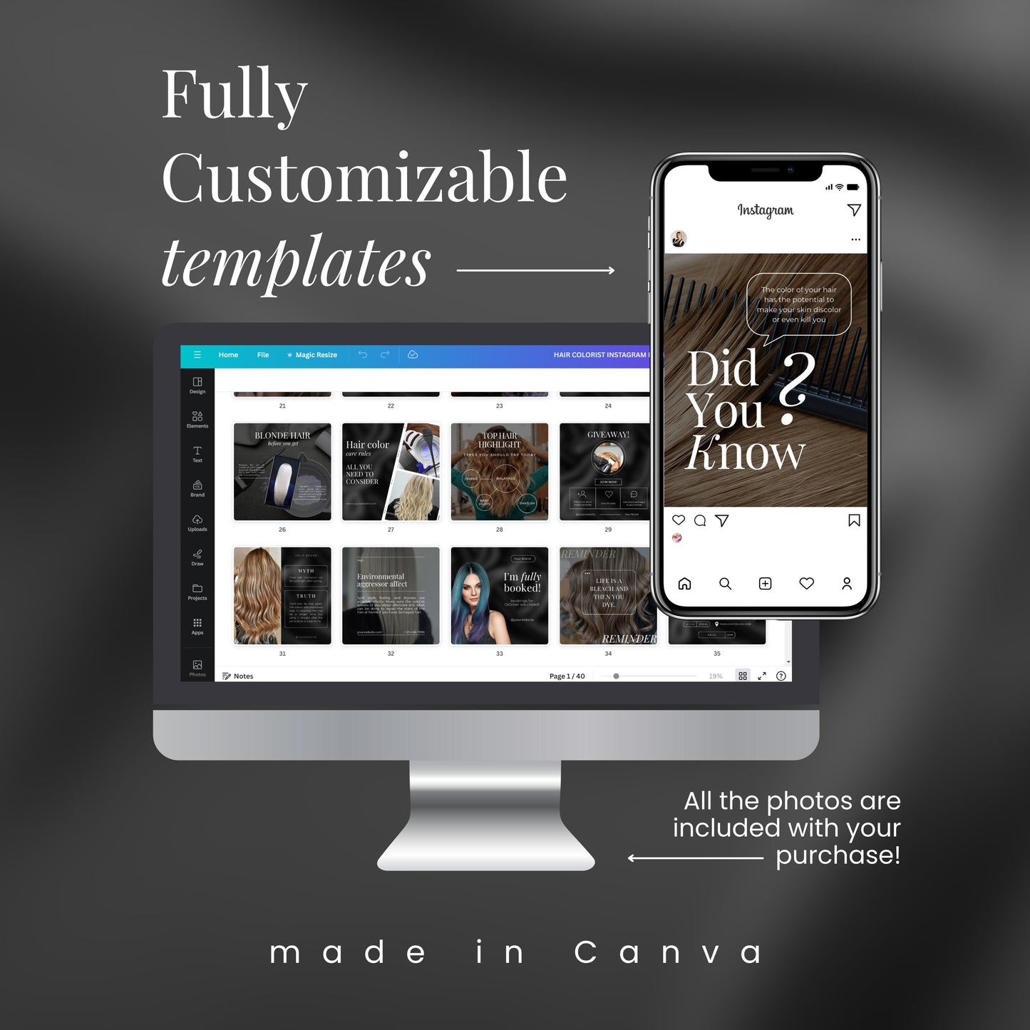 Hair Colorist Instagram Templates