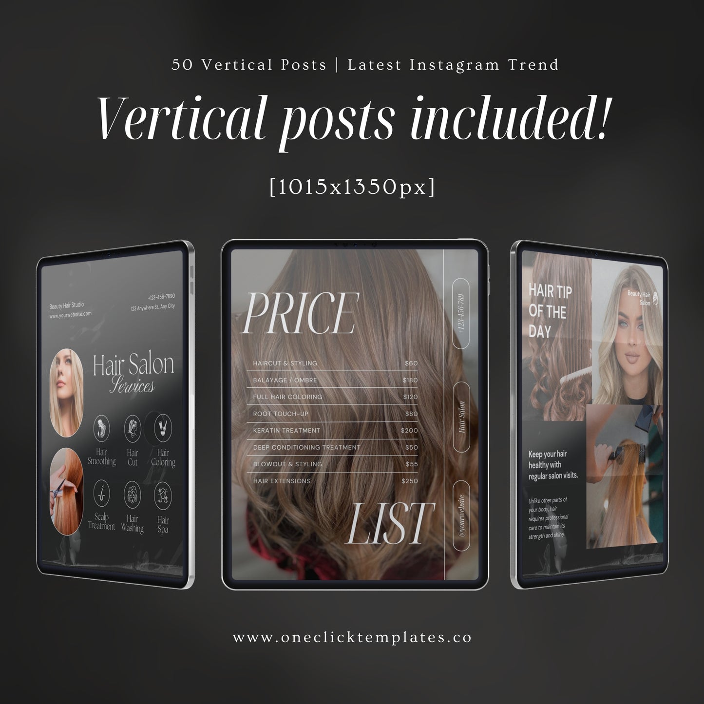 Black HairStylist Instagram Templates