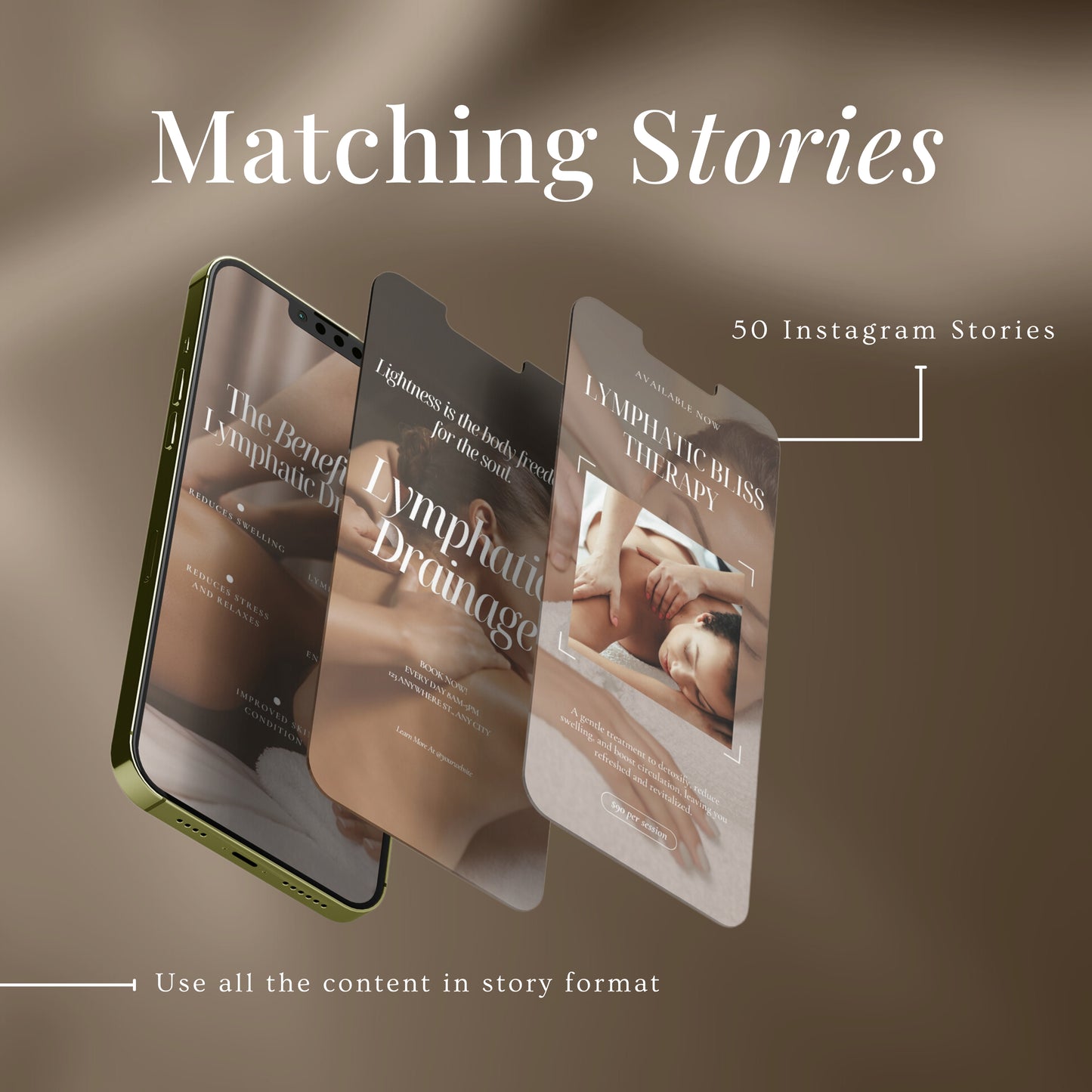 Lymphatic Drainage social media templates