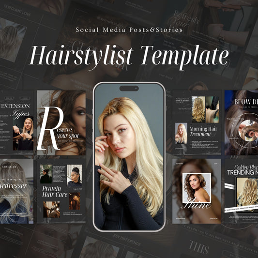 Black HairStylist Instagram Templates