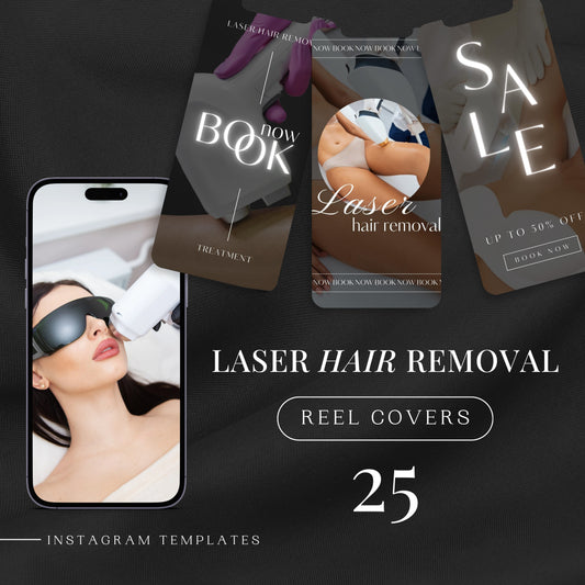 25 couvertures de bobine d'épilation au laser