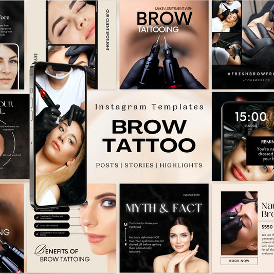 110 modèles Instagram de tatouage de sourcils