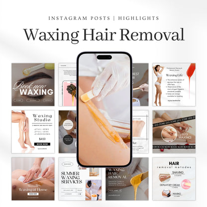 70 Waxing Instagram Templates