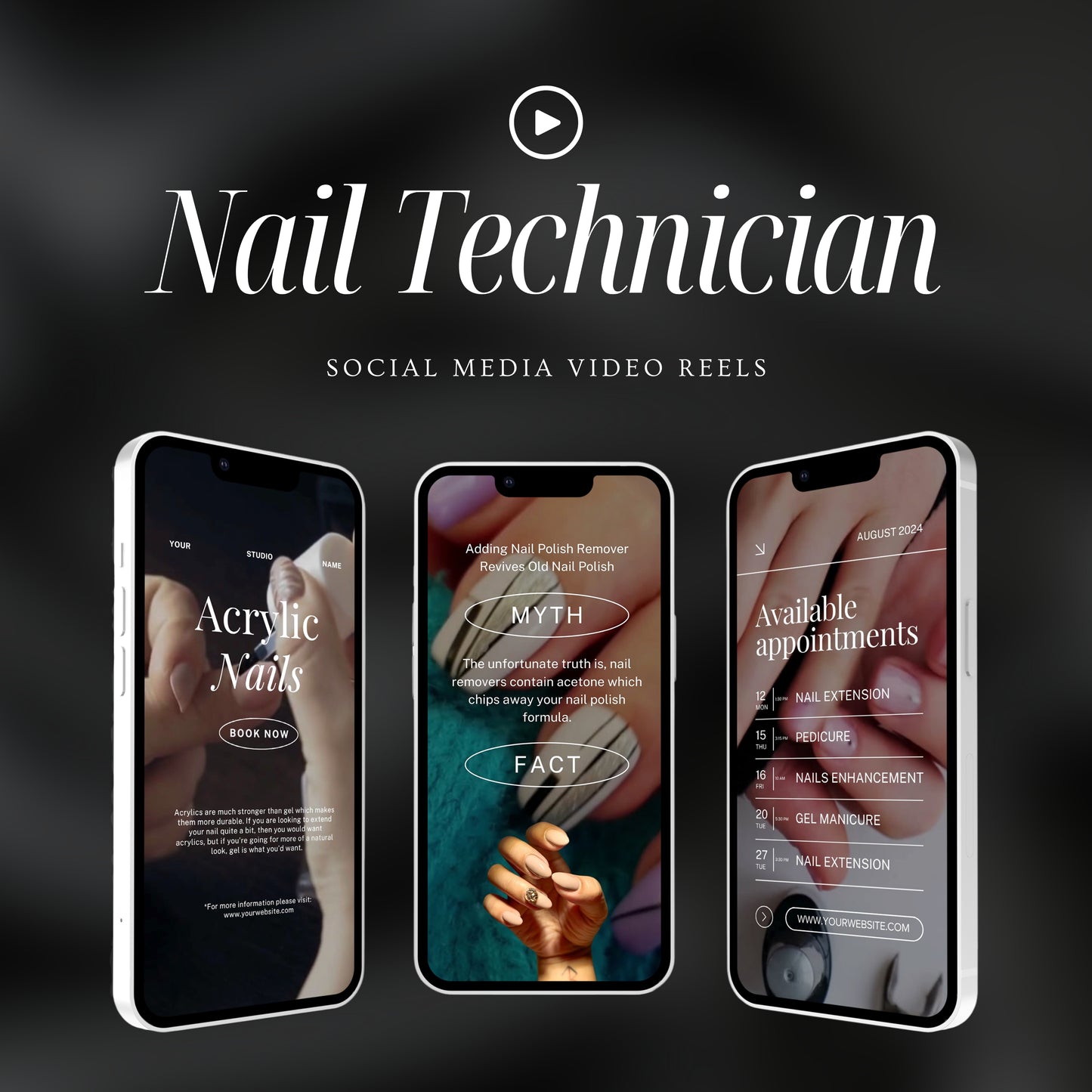 20 Nail Technician Instagram Reels Videos