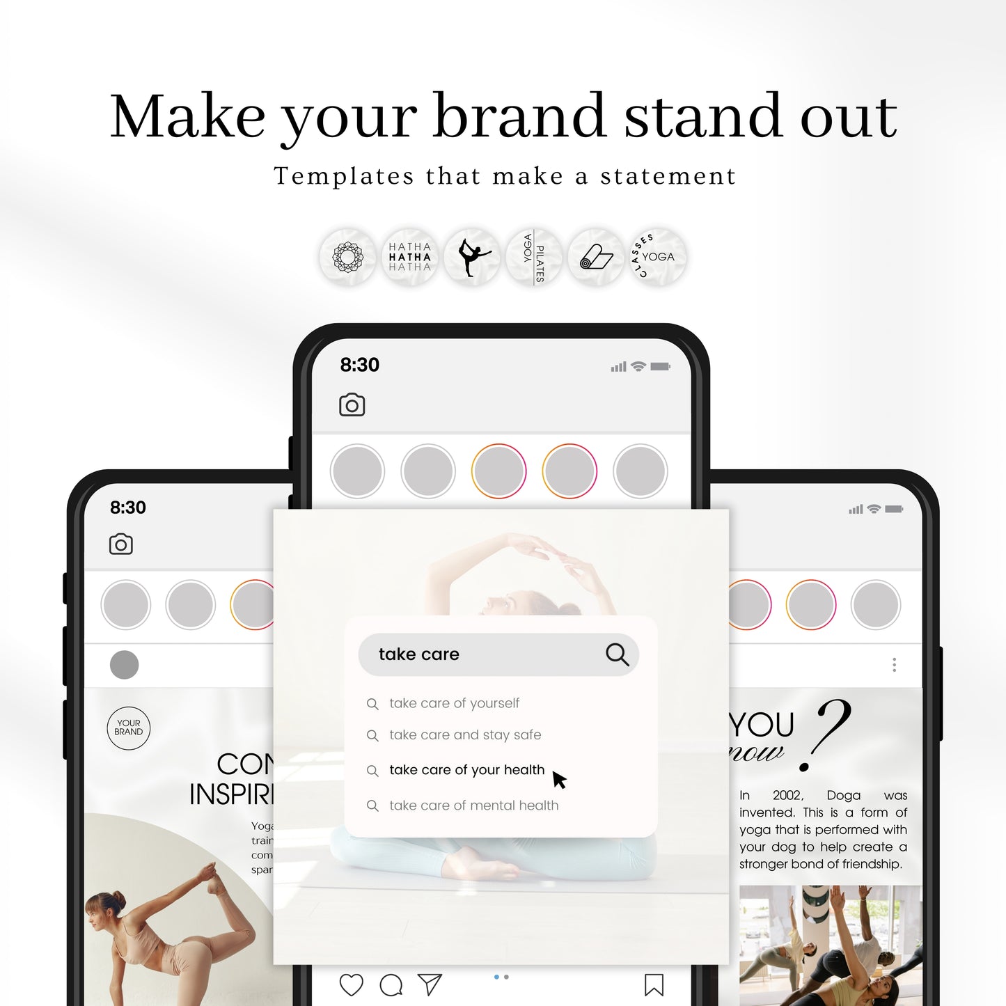 120 Yoga Coach Instagram Templates
