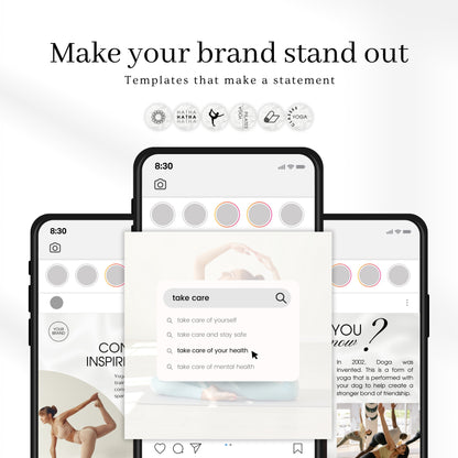 120 Yoga Coach Instagram Templates