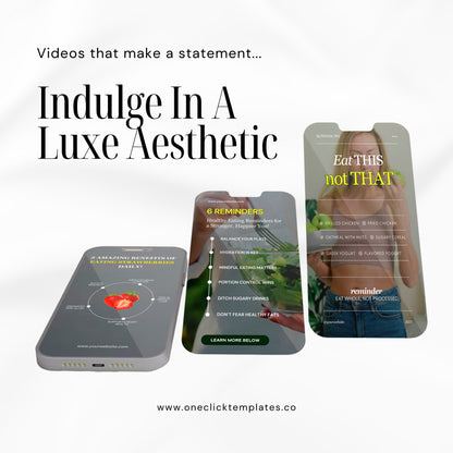 Nutrition coach social media video reels
