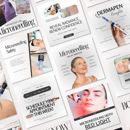 Microneedling Instagram Templates