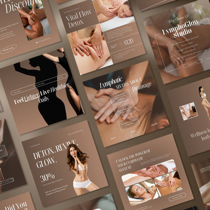 Lymphatic Drainage social media templates