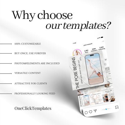 120 Yoga Coach Instagram Templates