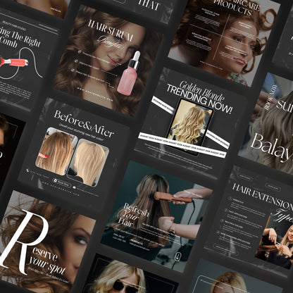 Black HairStylist Instagram Templates