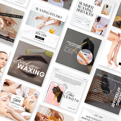 70 Waxing Instagram Templates