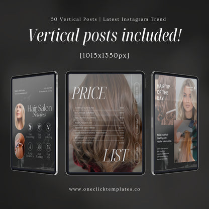 Black HairStylist Instagram Templates