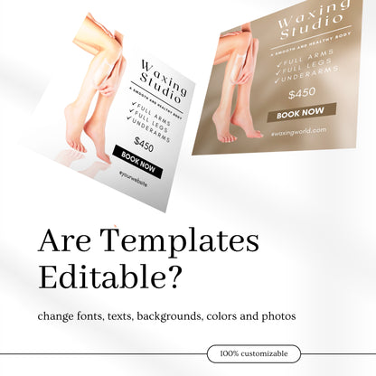 70 Waxing Instagram Templates