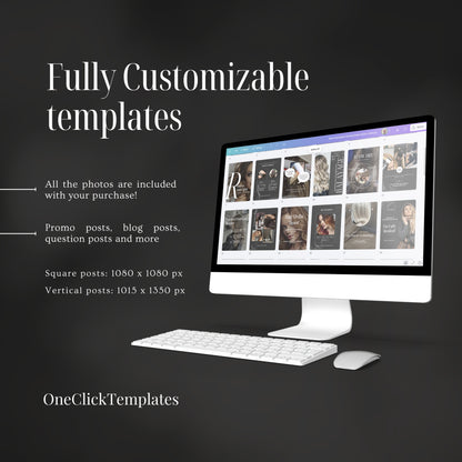 Black HairStylist Instagram Templates